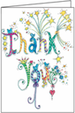Whimsical Birds Thank You Card