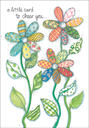 Flower Pattern Get Well Card-GW2506