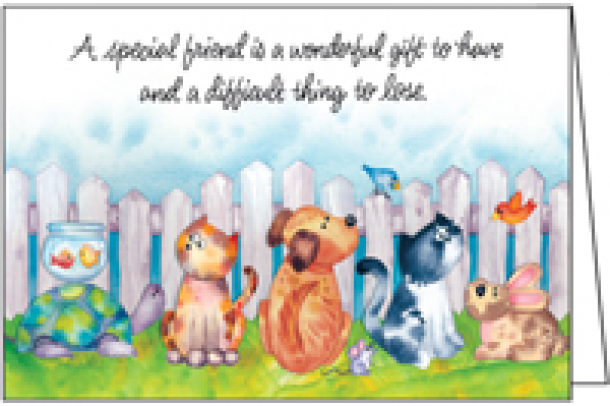 Time of Loss Pet Sympathy Card-P1401