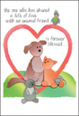 Lost Friend Pet Sympathy Card-P415