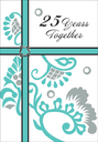 25th Silver Anniversary Card-AH449
