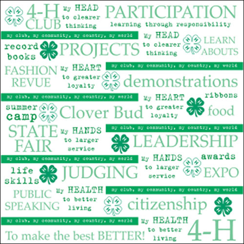 4-H  Scrapbook Paper-LS278