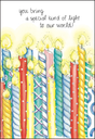 Colorful Candles Birthday Card B2146