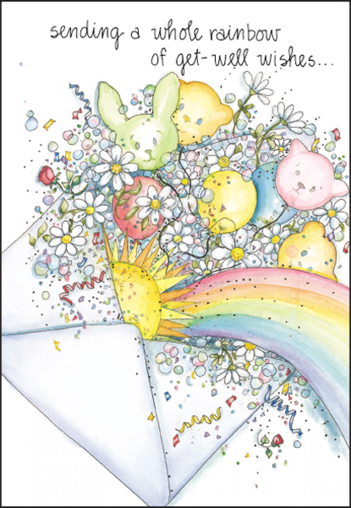 Rainbow Get Well Card-GW2507