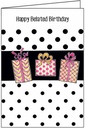 Polka Dot Belated Birthday Card