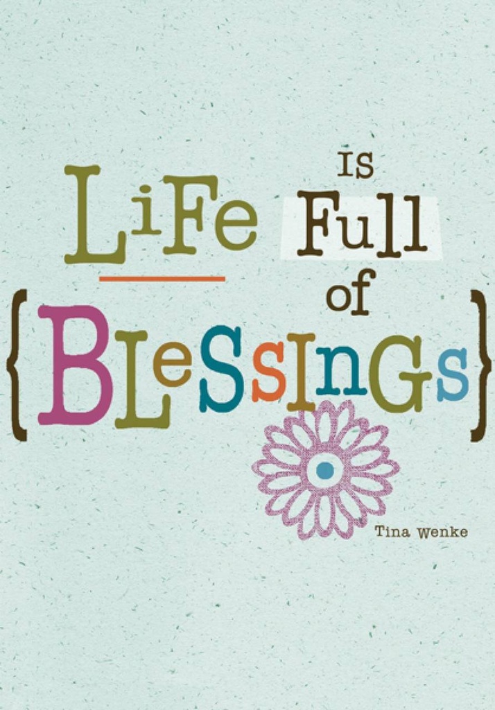 Life is Full of Blessings Birthday Card-BU121C