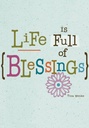 Life is Full of Blessings Birthday Card-BU121C
