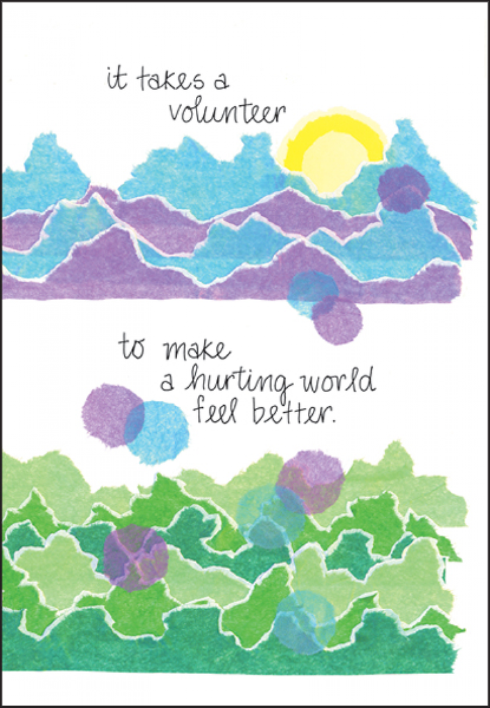 Thanks Volunteer Card-T347V