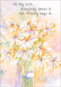 For my Wife Mother's Day Card-M4650