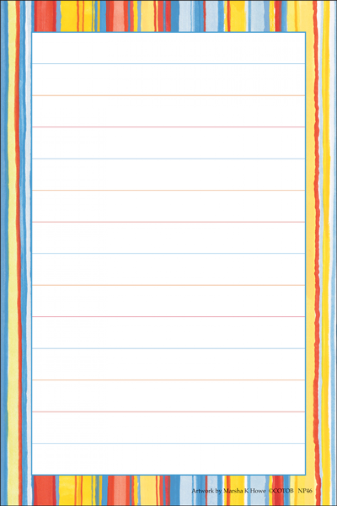 Bold Stripes Note Pad-NP46