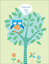 Blue Owl Baby Card-BA14
