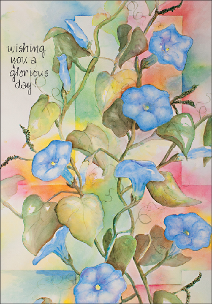 Morning Glory Birthday Card-BG110