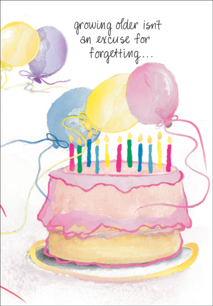 Ballons and Cake Birthday Card-MB107
