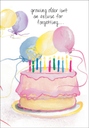 Ballons and Cake Birthday Card-MB107