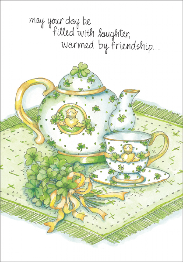 Irish Tea Pot Birthday Card-B2144