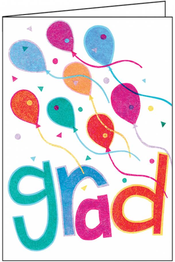 Balloons Graduation Card