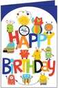 Little Aliens Birthday Card