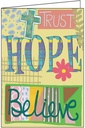 Trust, Hope, Believe Greeting Card-FN405C
