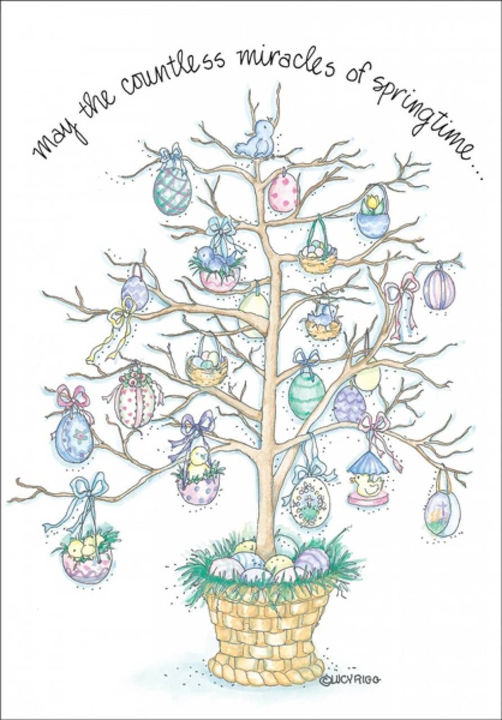Egg Tree Easter Card E2799