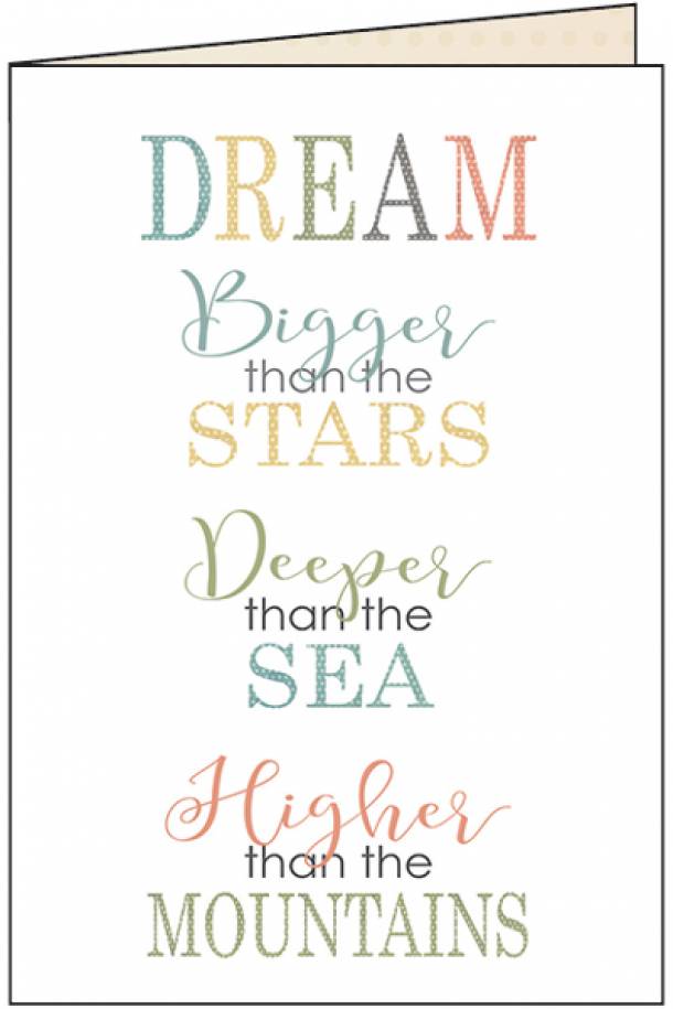 Dream Bigger Graduation Card