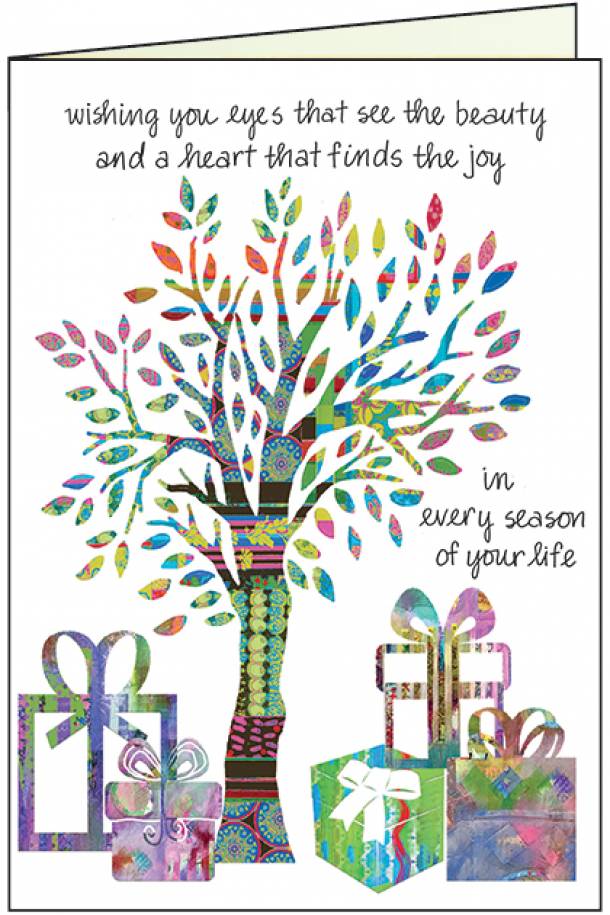 Colorful Tree Birthday Card-BN104