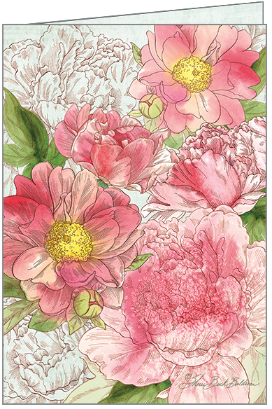 Peonies Friendship Card - GU444