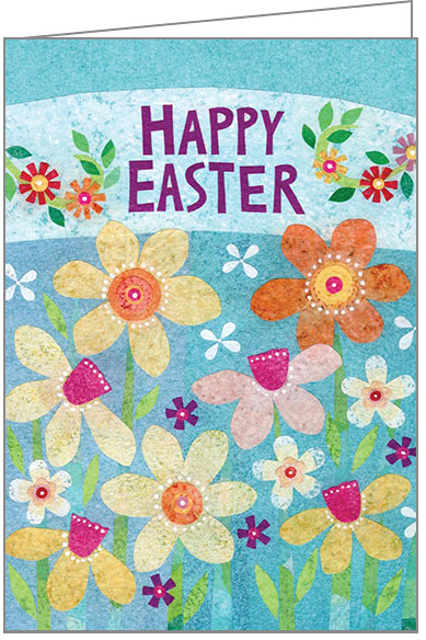 Floral Springtime Easter Card