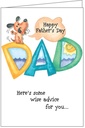 Wise Advice Father's Day Card