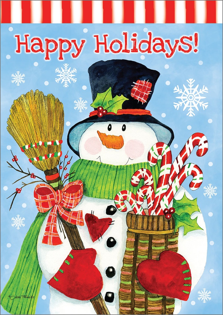 Snowman and Candy Cane Christmas, Box of Cards