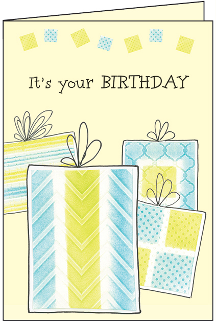 Gifts Birthday Card