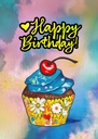 BA103 - Tie Dye Birthday Cupcake¬†¬†