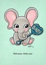 BA7601 - Welcome Little One New Baby Card¬†¬†
