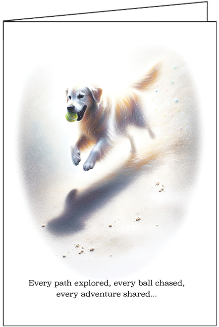 S244680 - The Adventure Companion - Heartwarming Pet Sympathy Card