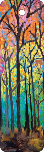 BK176 - Colorful Trees Bookmark