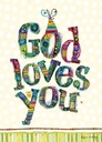 BR120C - God loves you Birthday Card with Scripture