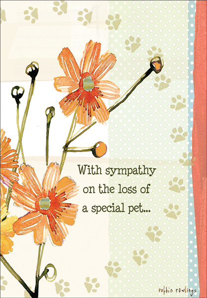PU427 - Treasured Friend Pet Sympathy Cards