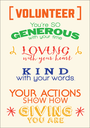 T9303V - Volunteer You Are Appreciated Cards