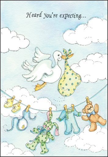 [BA2622] Expecting Parents Stork Card-BA2622