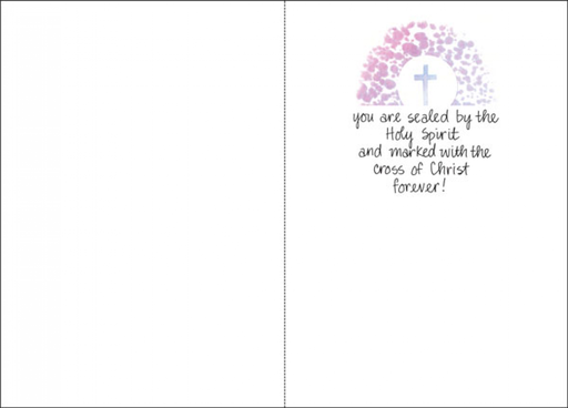 [CH604] Holy Spirit Baptism Card-CH604