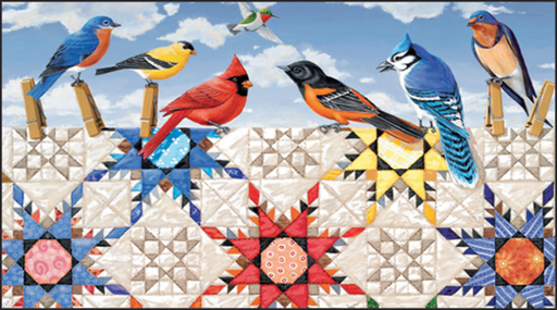 [RPP78] Quilt Birds Pocket Calendar-RPP78