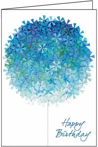 [BU101] Gradient Illustration Birthday Card