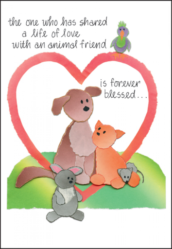 [P415] Lost Friend Pet Sympathy Card-P415