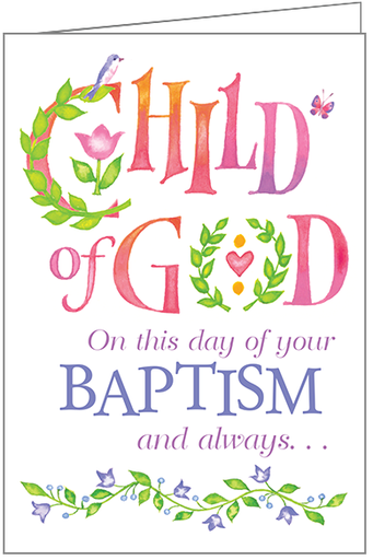 [C1605C] C1605C - Child of God Baptism Card