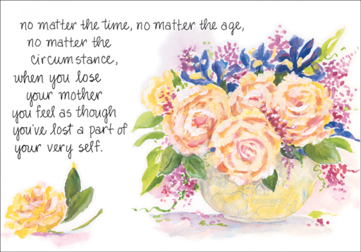 [S4236] Peaceful Bouquet Sympathy Card-S4236