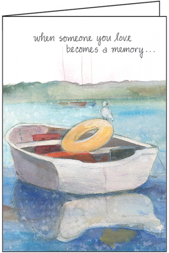 [S4251] Row Boat Sympathy Card-S4251