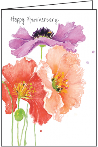 [A4495] Blossoms Anniversary Card-A4495