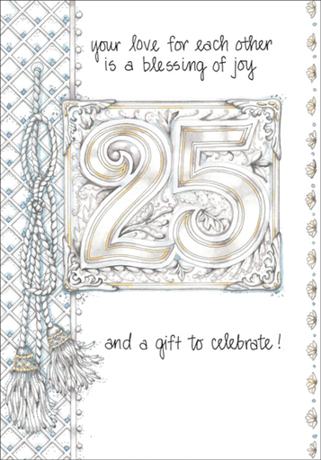 [A2419] 25th Anniversary Card-A2419