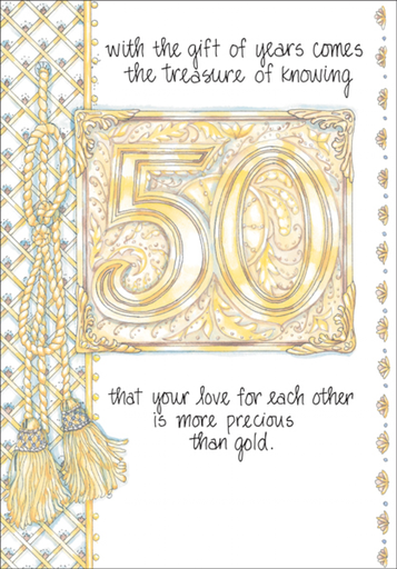 [A2420] 50th Anniversary Card-A2420