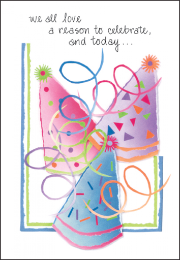 [B186] Nice Hats Birthday Cards-B186
