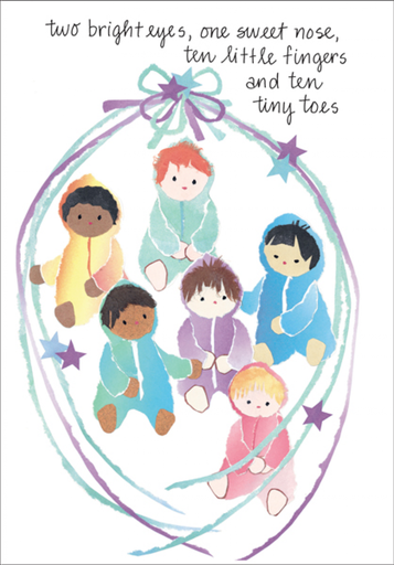 [BA613C] Miracle of Love Baby Card-BA613